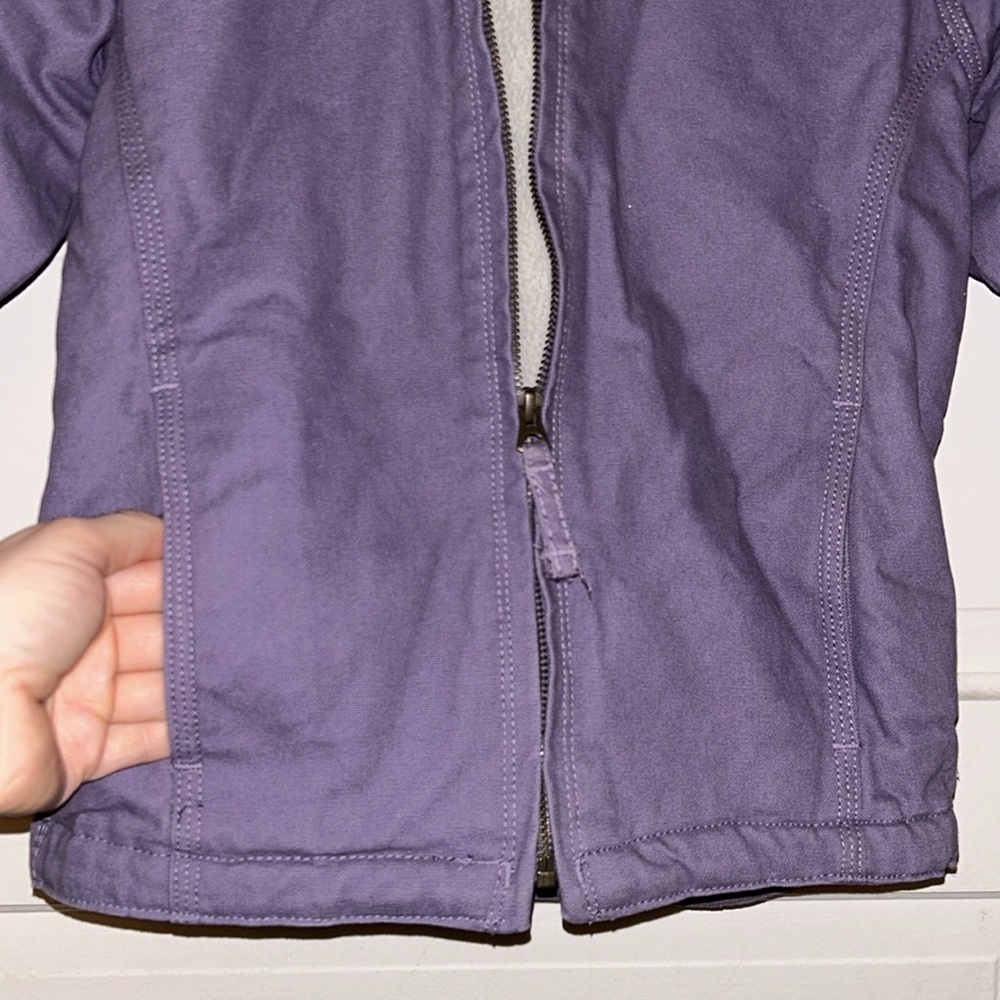 Blue Mountain, Small, Lilac Purple Hooded Coat - Picture 2 of 7